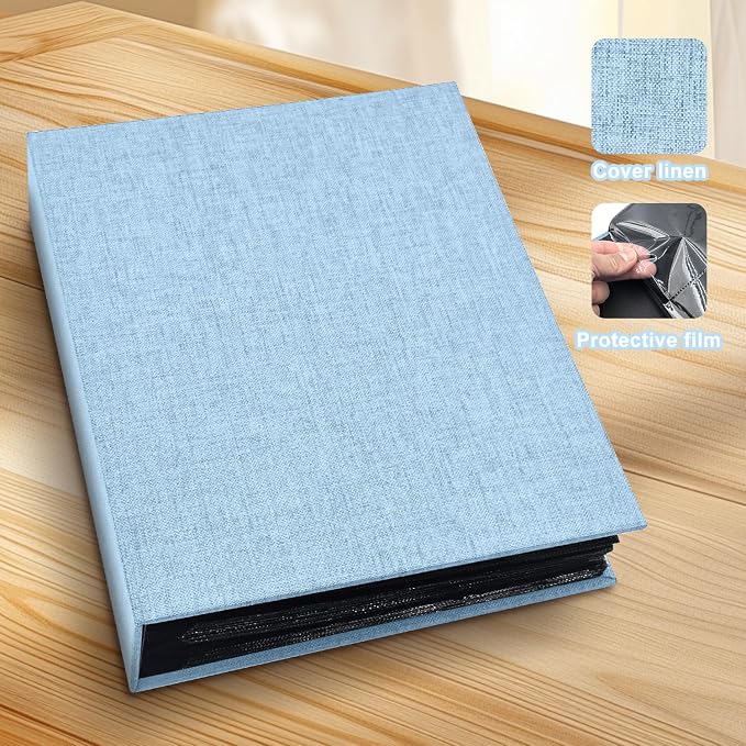 Photo Album 4x6 200 Pockets for Wedding Gifts,Linen Hardcover Picture Albums for Family Anniversary Baby Vacation Pictures - Image 3
