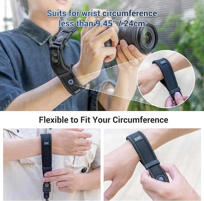 Upgraded Quick Release Soft Neoprene Camera Hand Wrist Grip Strap with Thinner Lanyard for Canon R50 R50 V R100 R7 R6V R6 V R10 M50 Mark II Lumix ZS99 S5IIX S5II S1RII S9 Fuji GFX 100 II Coolpix P950 - Image 4