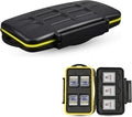 JJC 7 Slots Memory Card Case Holder for 3 XQD/Cfexpress Type-B & 4 SD Cards | Card Box Organizer, Water-Resistant, Shockproof, Nikon Z8 Z9 Z6III Z6II Z7II Z6 Z7 D850 D500 D4 D5 D6 Fuji XH2 XH2S GFX100 II by JJC