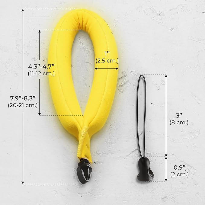 Nordic Flash Floating Wrist Strap (2-pack) for Phone & Action Camera - Compatible with GoPro Hero 13, Insta360 X4, DJI Action 5 Pro, OM System TG-7, Kodak PixPro WPZ2 & iPhone - Bright Yellow - Image 6