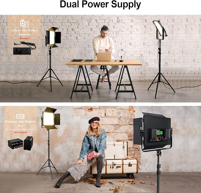 Pixel K80 Photography Lighting with APP Control, 2600K-10000K CRI 97+ RGB Led Video Light Panel, 9 Applicable Scenes Lighting for Studio/Gaming/Streaming/YouTube/Videography/Film/Video Recording - Image 5