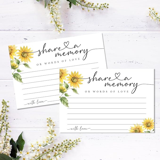 Share A Memory Cards for Celebration Of Life - Set of 50 Memorial Cards for Weddings, Anniversaries, Memorials, Funerals, Birthdays, Graduation, Retirement, Going Away -A04 - Image 5