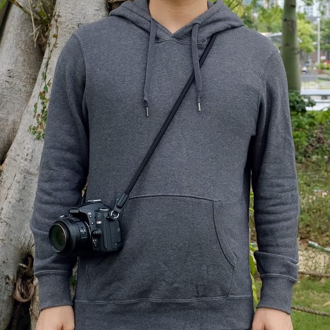 Vintage Camera Neck Strap,Nylon Rope Camera Shoulder Straps for Photographers Film DSLR - Image 3