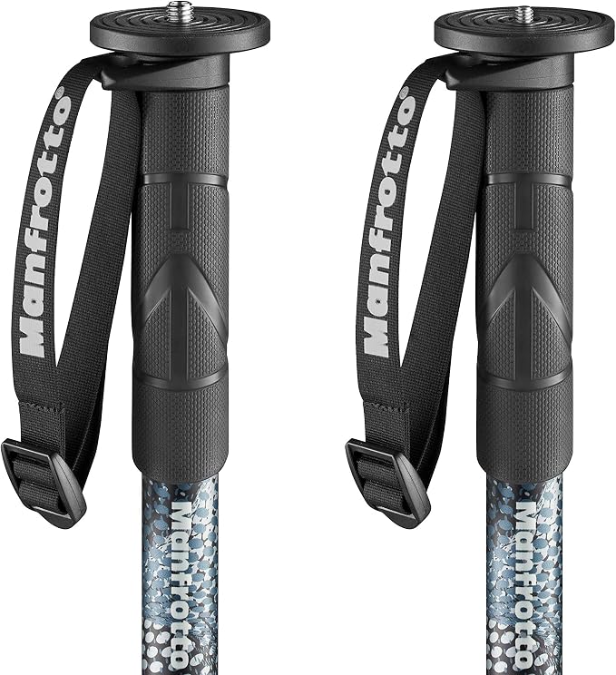 Manfrotto Element MII MMELMIIA5BK, Lightweight 5-Section Aluminium Travel Camera Monopod, with Wrist Strap, Rubber Grip, Twist Locks, Load up 15kg, for Compact Cameras, Mirrorless, DSLR, Black - Image 3