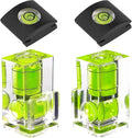 Hot Shoe Level, 4Pack ChromLives Shoe Bubble Level Camera Hot Shoe Cover 2 Axis Bubble Spirit Level Compatible with DSLR Film Camera Canon Nikon Olympus,Combo Pack - 2 Axis and 1 Axis by ChromLives