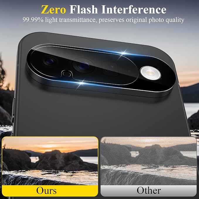 4 Pack Camera Lens Screen Protector Compatible with Google Pixel 11 | 9H Tempered Glass Camera Lens Cover Decoration, Scratch-Resistant, Case Friendly, High Definition(Not for 11 Pro/Pro XL) - Image 7