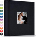 Artfeel Photo Album 4x6 with 600 Pockets,Slip-in Picture Albums,Linen Cover Memory Book with Front Window,White Page Vertical Photo Book for Wedding,Family,Anniversare,Baby,Vacation by Artfeel