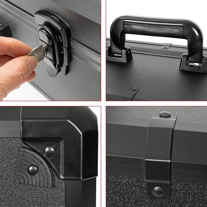 Protective Hard Case Shockproof Water-resistant with Customized DIY Foam Insert fit for Camera, Laptops, etc,13.5 X 11.6 X 6-Inch - Image 7
