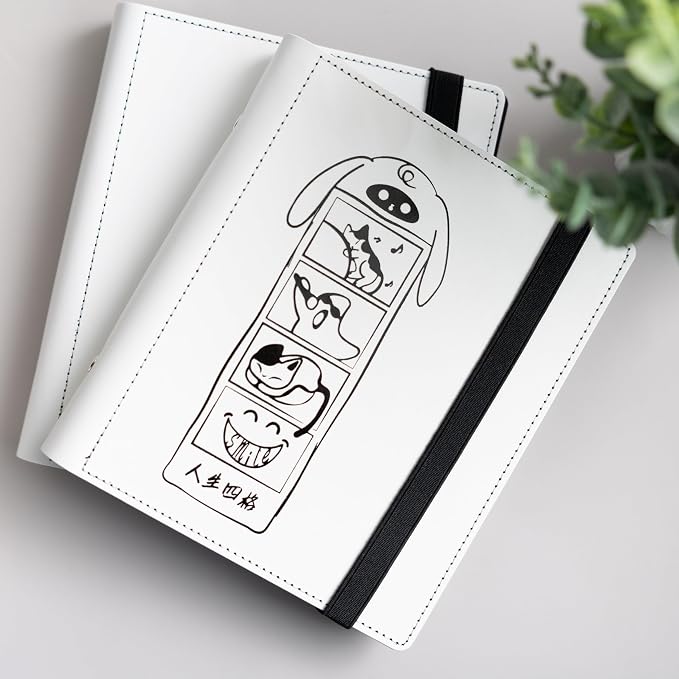 Photo Album For 2X6 Photo Booth Slip In Strips And 4X6 Pictures - 6 Ring Notebook Binder With 20 2 By 6 Sleeves - Fits 80 Photobooth Prints (WHITE HARD COVER NEKU&CO, 2X6) - Image 4
