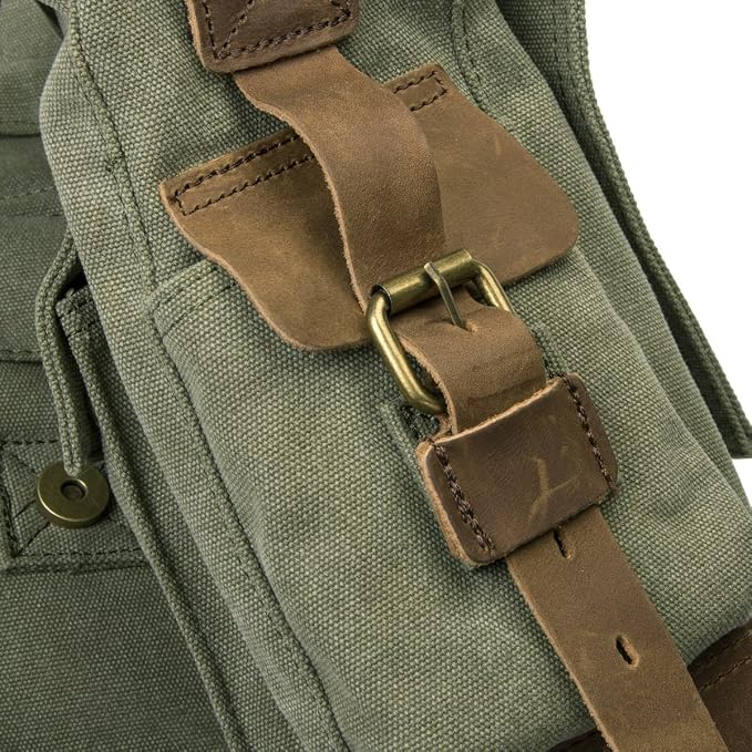 Men's Lightweight Vintage Waterproof Canvas DSLR SLR Shockproof Camera Shoulder Messenger Bag Sling Bag - Image 7