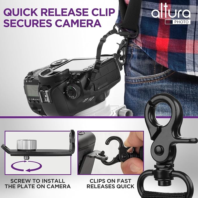 Altura Photo Camera Strap with Quick Release & Safety Tether - Camera Strap for Photographers for Sony, Nikon, & Canon - Image 3