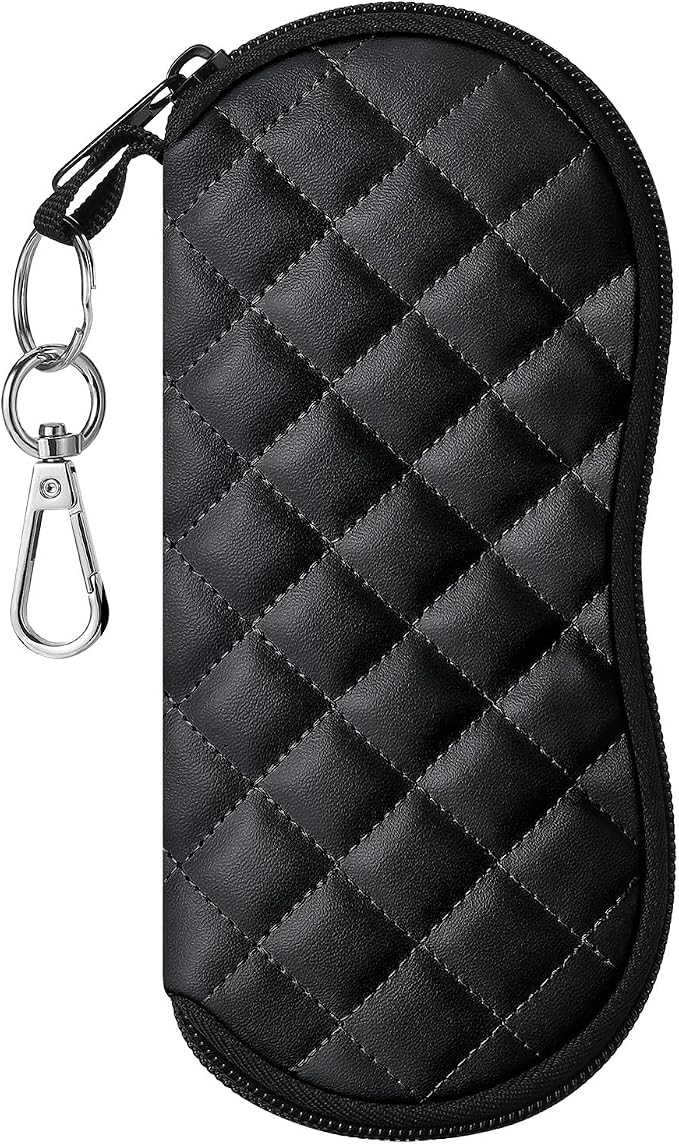 MoKo Sunglasses Soft Case Ultra Light Neoprene Zipper Eyeglass Case for Men Women by MoKo