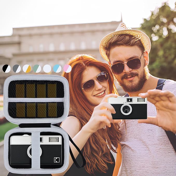 RIYADAone Case for KODAK EKTAR H35/H35N/Ultra F9/M35 Half Frame Film Camera | Hard Shell Shockproof, Portable Camera Storage, Mesh Bag Organizer, Lightweight Travel - Image 8