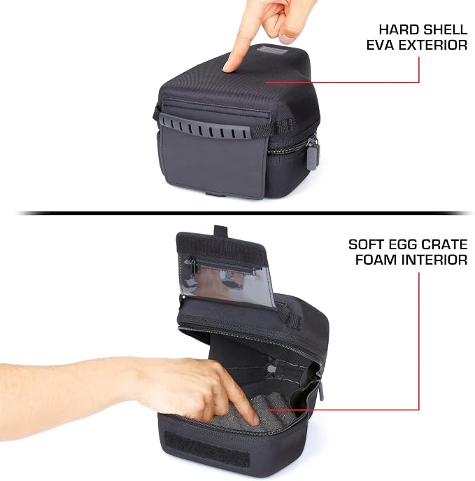 USA Gear Hard Shell Zoom Lens & DSLR Camera Case with Molded EVA Protection, Quick Access Opening and Padded Interior - Compatible with Nikon, Canon, Olympus Cameras with Popular 300mm Lenses - Image 7