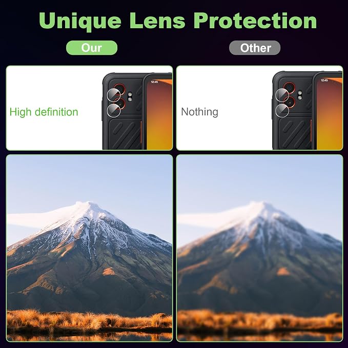 for Samsung Galaxy Xcover 7 Pro Screen Protector with Camera Lens Protector, 9H Hardness Anti-Scratch Tempered Glass flim, Case Friendly, Anti-Fingerprint,Anti-Scratch (2+2 PACK) - Image 8