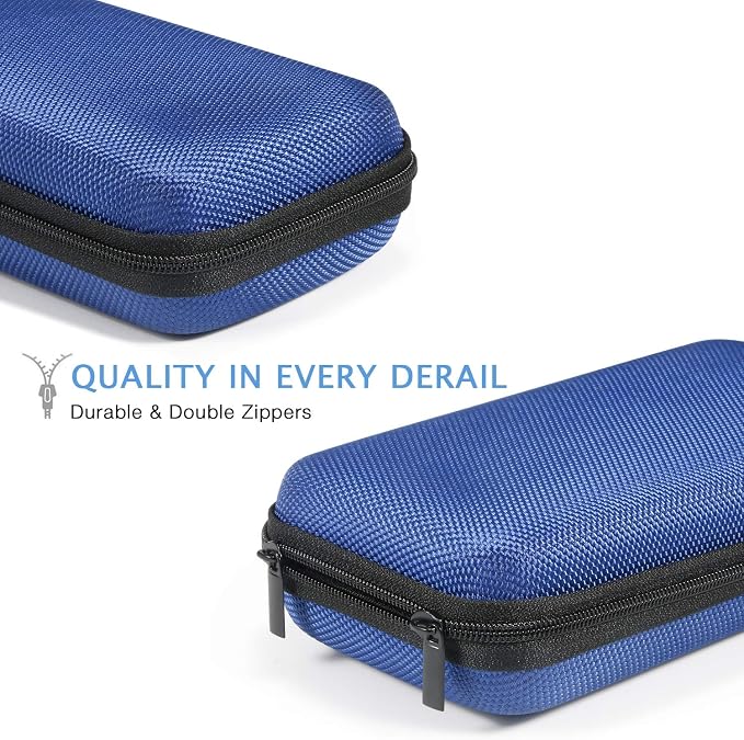 Small Carrying Bag for GPS Hard Drive, Portable EVA Protection Case | Mesh Inner Pocket, Universal Travel Pouch for External Battery, Cell Phone, USB Charging Cable, Zipper - Image 5