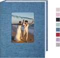 Small Photo Album 4x6 100 Pockets Linen Cover Picture Book Holds 4x6 Photos for Wedding, Baby, Family, Graduation by CHERRICH