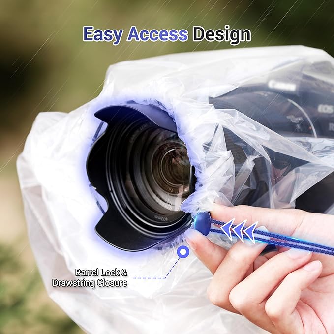 2PCS Clear Stabilizer Rain Cover for RS 4 Pro RS 4 3 Mini Gimbal Stabilizer | Waterproof,PE Material,Dust-Proof,Below 16.3x8.6x7.7,for RS4 RS3 Mini Pro RSC 2 RS2,Ronin-SC S Weebill 3S Crane M2S & More - Image 4