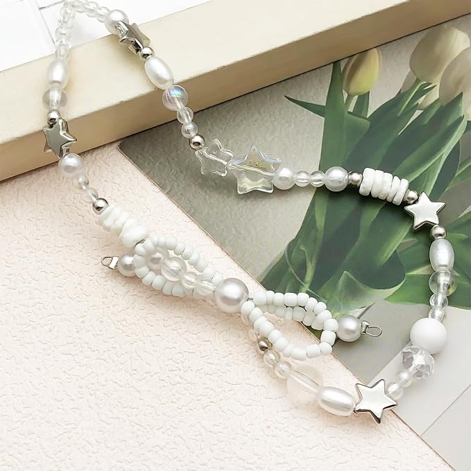 Beaded Camera Wrist Strap Cute Digital Camera Charm Lanyard Phone Chain Keychain Beaded Phone Lanyard Bag Charm - Image 3