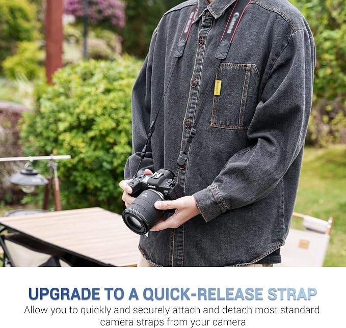 JJC 2Pack Universal Camera Strap Quick Release Buckle, Durable & Scratch-proof Neck Strap Quick Release Loop Connector for Canon Nikon Sony Fujifilm Olympus DSLR Mirrorless Camera - Image 2