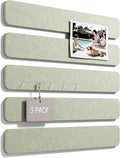 Fluxynara 13" x 2" Felt Wall Panels, Sage | 5-Pack Includes 35 Push Pins and Adhesive Tabs for Photos, Notes and Decor in Bedroom Doors, Home Office or Studios by FLUXYNARA