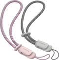 SURPHY 2 Pack Phone Lanyard, Phone Wrist Strap for Case, Camera Wrist Strap | Ultra-Light 2-Color Braided Phone Strap, Cellphone Charm Strap, Anti-Lost Wrist Lanyard for Women and Men, Pink Gray by SURPHY