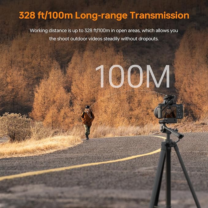 COMICA BoomX-D2 Dual Wireless Lavalier Microphone for iPhone Android Camera | Noise Cancellation, 656ft Stable Range, Safety Audio Track, Lapel Mic for YouTube, TikTok, Vlog, Interview, Video Recording - Image 7
