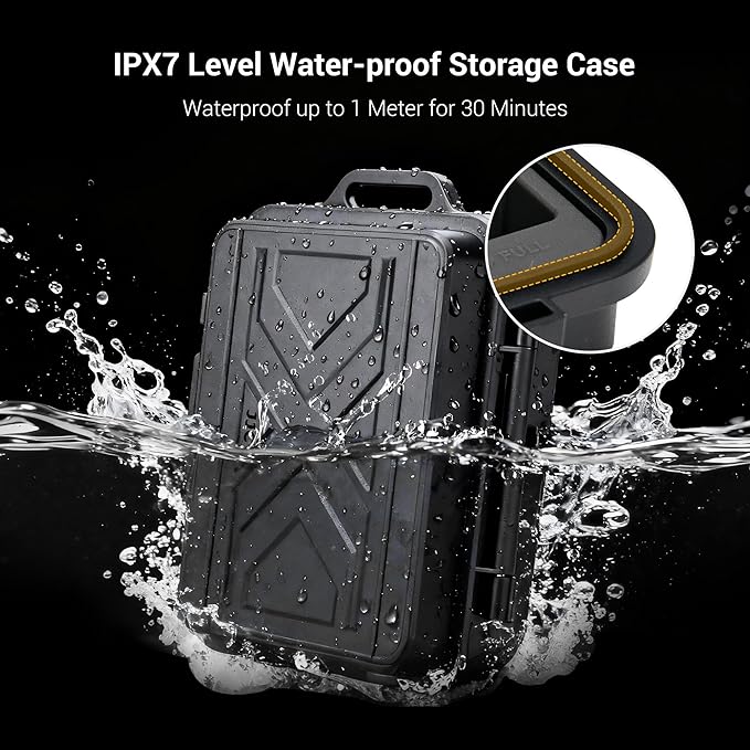 JJC Portable Camera Battery Memory Card Storage Case for 3 SD Card,4 CFexpress Type-B/XQD Cards,2 Camera Batteries,Compact Cameras Battery Holder Box for Nikon EN-EL15 - Image 3