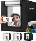 Light Box Photography, Portable Photo Studio Booth Box, 10" x 10" Professional Mini Shooting Tents with 104 LED Lights Dimmable, 6 Backdrops for Small Product: Jewelry, Miniature Models etc. by DUCLUS