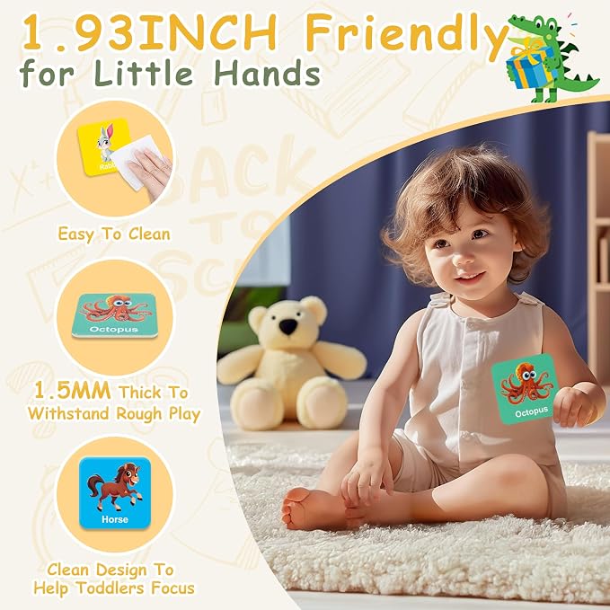 72 PCS Memory Match Game, Animal Matching Game for Kids 3 and up, Enhanced Memory Skills Card Games for Kids Ages 4-8 - Image 6