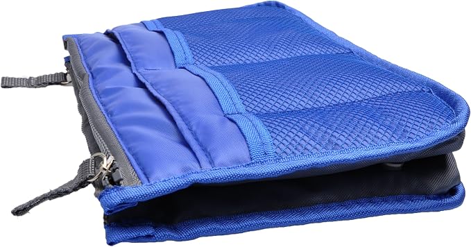 Vercord Purse Organizer Insert for Handbags Bag Organizers Inside Tote Pocketbook Women Nurse Nylon 13 Pockets Sapphire Blue Large - Image 4