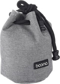 PATIKIL Soft Drawstring Lens Case, Lens Pouch Bag with Cotton Pad, Grey by PATIKIL