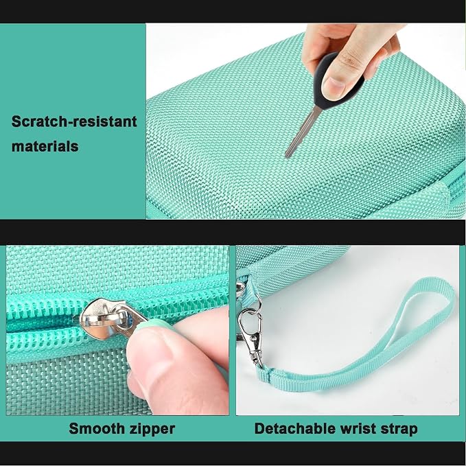 ALKOO Digital Camera Case for CAMKORY, Camera Pouch for KODAK Pixpro -Green | for Lecran/for VAHOIALD Point and Shoot Camera, Hard Carrying Case with Mesh Pocket, Compact for Vlogging, Travel and Storage - Image 4