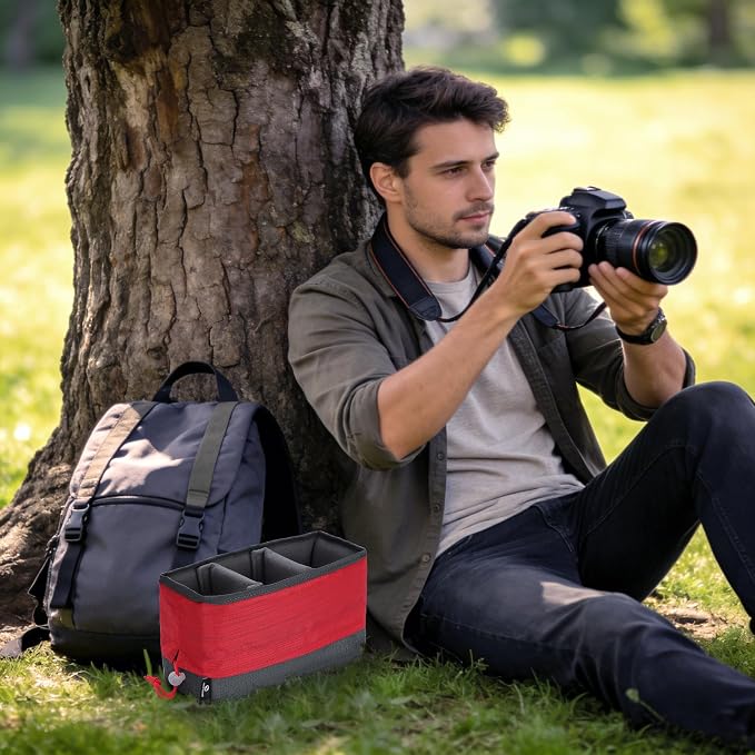 Koolertron Waterproof DSLR Camera Bag with Removable Insert, Adjustable Compartments, Fits in Camera Bags - Protective Case for DSLR/SLR Cameras & Accessories - Image 3