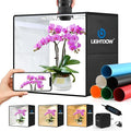 Lightdow 24"x24"x24" Photo Studio Light Box Photography with 300 LEDs(CRI>95) & Type-C Plug(35W)+Cable,6 Backdrops-Portable/Dimmable Folding Shooting Tents for Toys/Jewelry/Bonsai/Bags/Suitcases by Lightdow