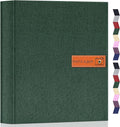 Popotop 4x6 Photo Album 1000 Pictures, Linen Hardcover, Reinforced Spine | Extra-Large 1000-Photo Capacity, Acid-Free PP Slip-In Pockets, 5 Photos per Page, Black Inner Pages, No Memo Space by Popotop