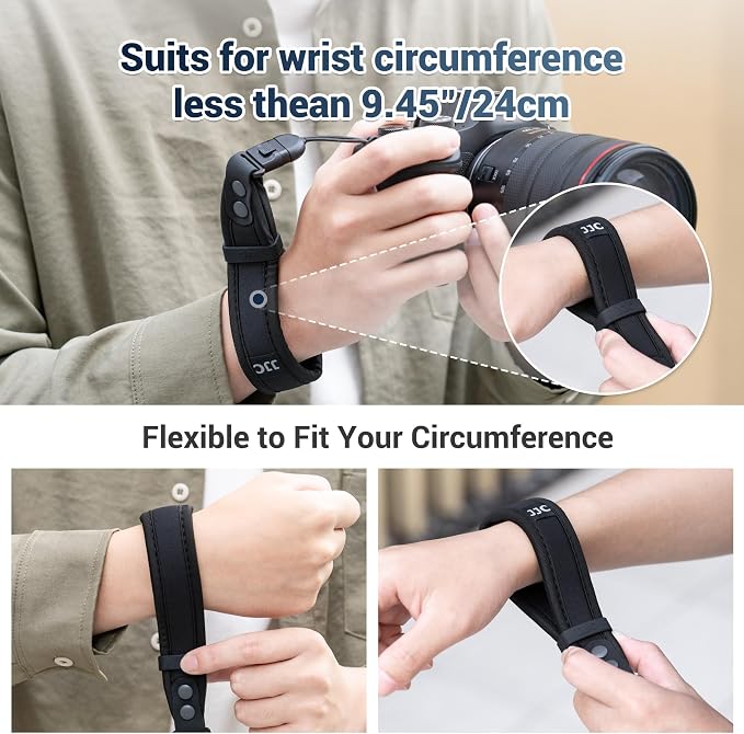 JJC Camera Hand Wrist Strap for Sony ZV-1 ZV-1F ZV-E1 RX100 VII, Ricoh GRIV | Soft Strap for Sony ZV1 ZV1F ZVE1 Ricoh GR IV GR III GR4 GR3 Canon PowerShot V1 SX740 HS & More Mirrorless Digital Cameras - Image 4