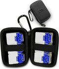 CASEMATIX Travel Case for Contact Lenses Fits 12 Daily Disposable Contacts in a Compact Dual-sided Storage Case with Clip On Carabiner - Includes Daily Contact Lens Case Only by CASEMATIX