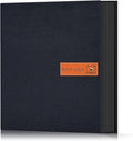 Popotop 4x6 Photo Album 200 Pictures, Linen Hardcover, Reinforced Spine | Compact 200-Photo Capacity, Acid-Free PP Slip-In Pockets, 2 Photos per Page, Black Inner Pages, No Memo Space by Popotop
