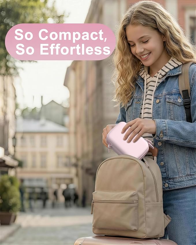 ProCase Digital Camera Case for KODAK Pixpro, Compact Travel Bag -Lightpink | Vlogging Camera for CAMKORY/Lecran/Lecnippy/Froitx/aycy/FJFJOPK/KODAK PIXPRO FZ55/FZ45 4K, Mesh Pocket for Batteries, SD Card - Image 7
