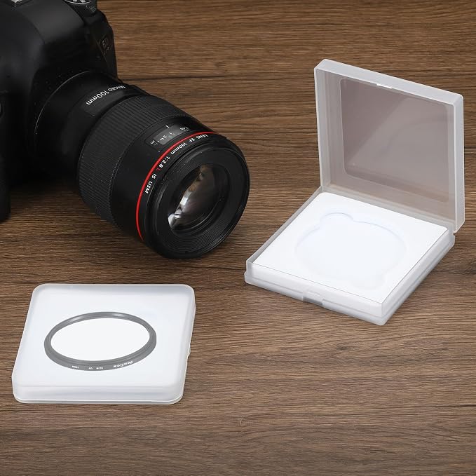PATIKIL 52mm Lens Filter Case, 2pcs Camera Filter Case Portable Lens Filter Box Water Resistant Dustproof Plastic for Photography Filter Storage - Image 5