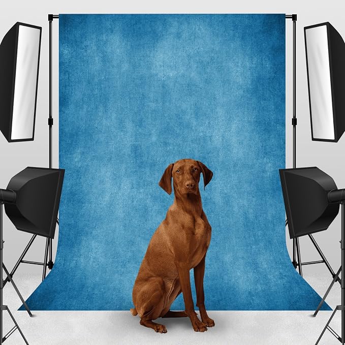 Blue Photo Backdrop Studio Abstract Texture Photography Background 5x7ft | Creative Background Photography Studio Shooting Canvas Professional Portrait - Image 3