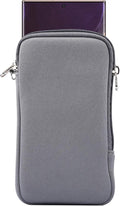 Phone Sleeve Pouch for Samsung Galaxy A17 A16 A07 A06, iPhone 17 16 Pro Max | Neoprene Cell Phone Case for Galaxy S26 Ultra S25 Ultra S24 Ultra, Moto G 5G 2026 2025 / G Play 5G with Neck Lanyard, Zipper by Unknown