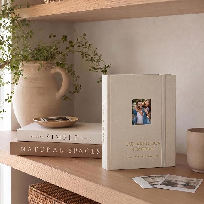 Beautiful Polaroid Photo Album for Instax Mini - Velvet Cover, 60 Pages | Holds Your Polaroid Pictures - Ideal Wedding Guest Book and Keepsake with Secure Elastic Band to Preserve Precious Memories - Image 4