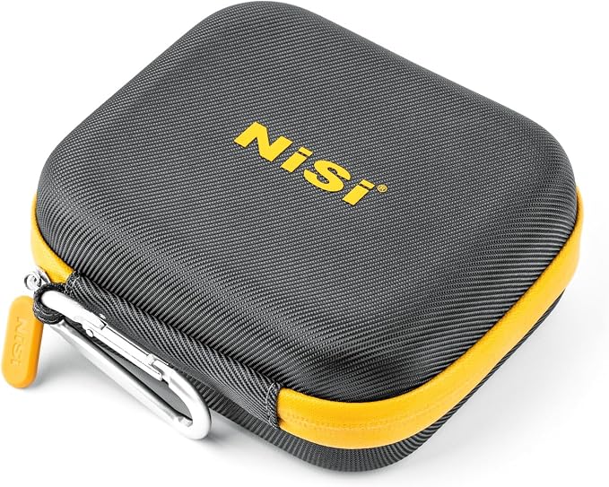 NiSi - Caddy II Circular Filter Case, Portable and Lightweight Camera Lens Pouch for 8 Filters, Fits Up to 95mm, Waterproof and Shockproof, Larger Opening Lens Bag, Caddy Case with Metal Hanging Clip by NiSiOpticsUSA