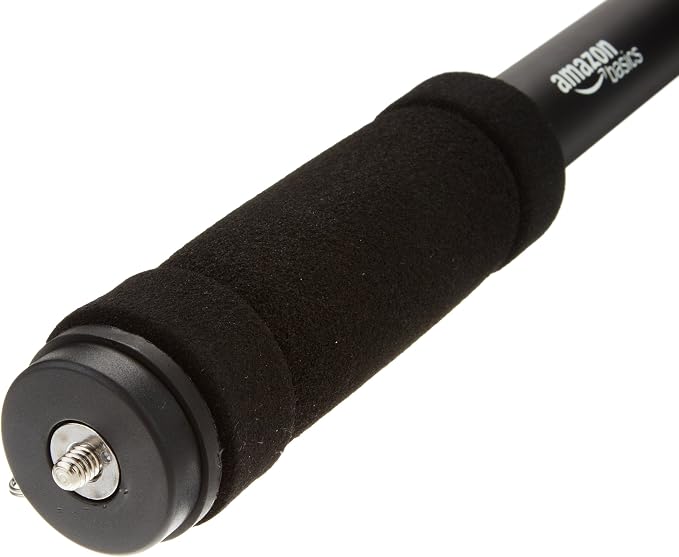 Amazon Basics 67-Inch Monopod for Camera, Extendable 4-Section, 6.6 lb Capacity, Rubber Foot, Carrying Bag, Black - Image 2