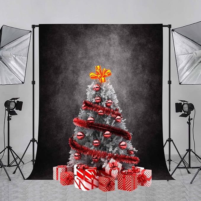 Abstract Black 5x7ft Backdrop Background for Photography Headshot Portraits Photography Backdrops Dark Grey Photo Backdrops for Photography Black Photo Backdrop Cloth - Image 3