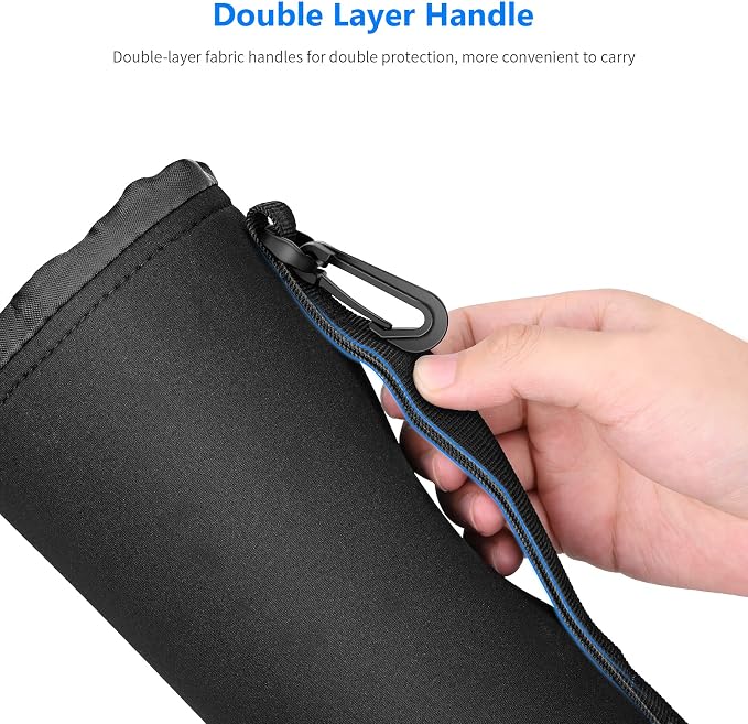 Neewer 4X Lens Case Lens Pouch Bag with Thick Protective Neoprene for DSLR Camera Lens (Fit for Canon, Nikon, Sony, Olympus, Panasonic) Includes: Small, Medium, Large, XL Size - Image 7