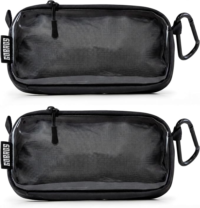GOBAGS NEO Production Zipper Bags (2-Pack) - Electronics & Camera Accessories Bag - Cable Organizer, Gear Accessory Pouch, Travel Camera Essentials (Extra Small, Black) by Unknown