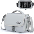 CADeN Camera Bag Case Shoulder Crossbody Bag Compatible for Nikon, Canon, Sony, DSLR SLR Mirrorless Cameras and Lenses (1.0 Grey, Small) by CADeN
